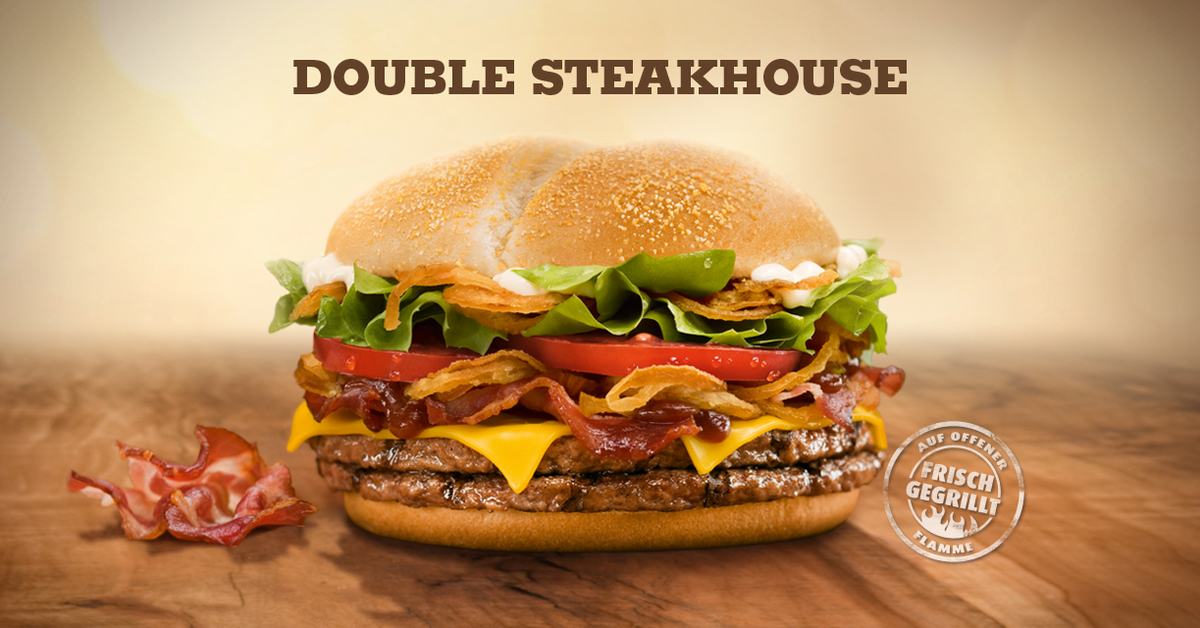 Le double steak house de Burger King Produits du fast food