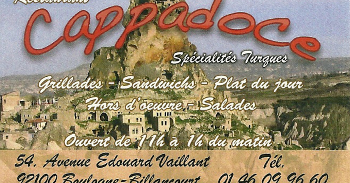 Restaurant Cappadoce. Kebab. Grill. Pide. Pizza Ensisheim Menu