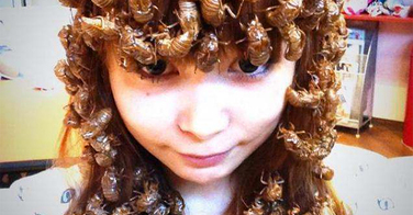 Cette jeune femme crée des coiffure avec des insectes