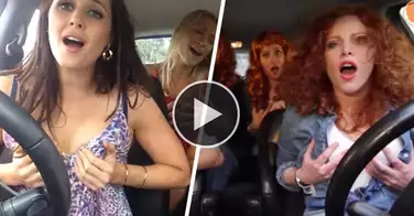 4 rousses chantent dans un voiture (parodie de trio de filles chantent dans la voiture)