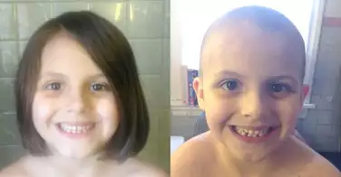 A 6 ans, elle se rase les cheveux pour lutter contre le sexisme !